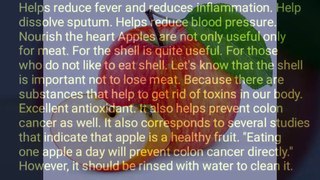 How are apples beneficial to the body?
