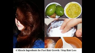 6 Miracle Ingredients for Fast Hair Growth | Stop Hair Loss | Thick Hair | Sneha S