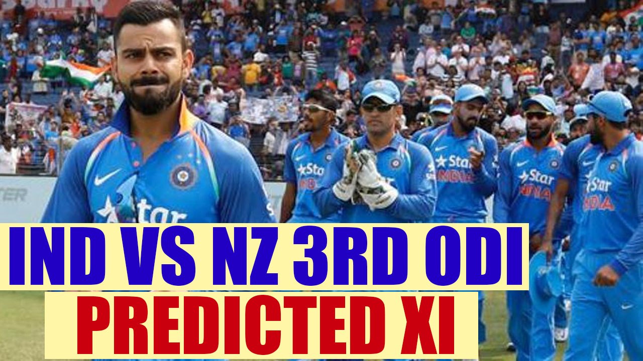 India vs NZ 3rd ODI : Virat Kohli's predicted XI team for 3 match series decider | Oneindia News