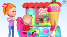 Bad Baby with tantrum Crying for 3D Lollipops & ICE CREAM Learn colors with Crying Babies