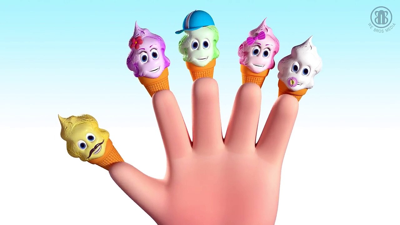 Ice Cream Finger Family Song - 3D Nursery Rhyme for Children Kids Toddlers