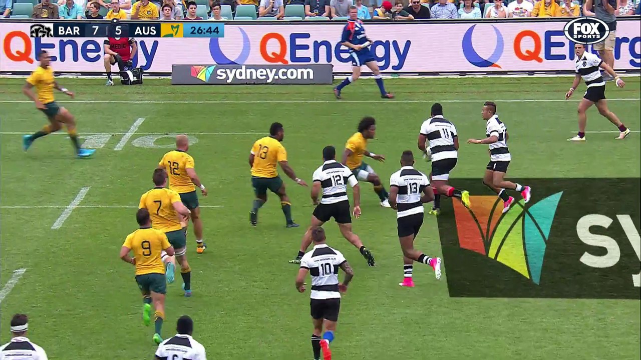 Les Wallabies dominent difficilement les Barbarians
