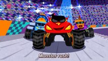 Monster Truck Race _ Monster Trucks _ Pinkfong Songs for Children-r7Pb4Azq1xs