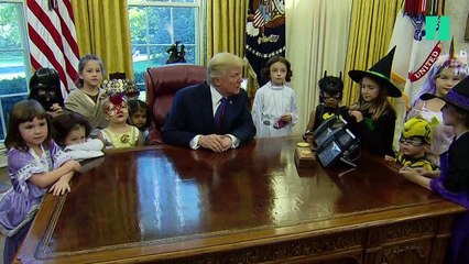 Trump reçoit des enfants à la Maison Blanche: "Je n'en reviens pas que les médias aient pu faire de si beaux enfants."