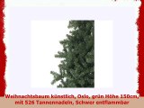 Weihnachtsbaum künstlich Oslo grün Höhe 150cm mit 526 Tannennadeln Schwer entflammbar