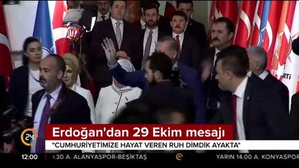 Cumhurbaşkanı Erdoğan'dan 29 Ekim mesajı