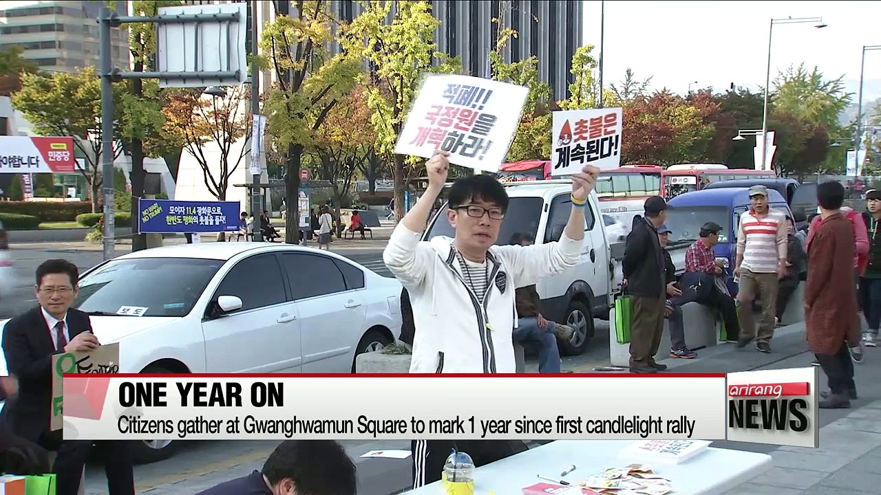 Citizens gather to commemorate candlelight rallies that redefined Korea