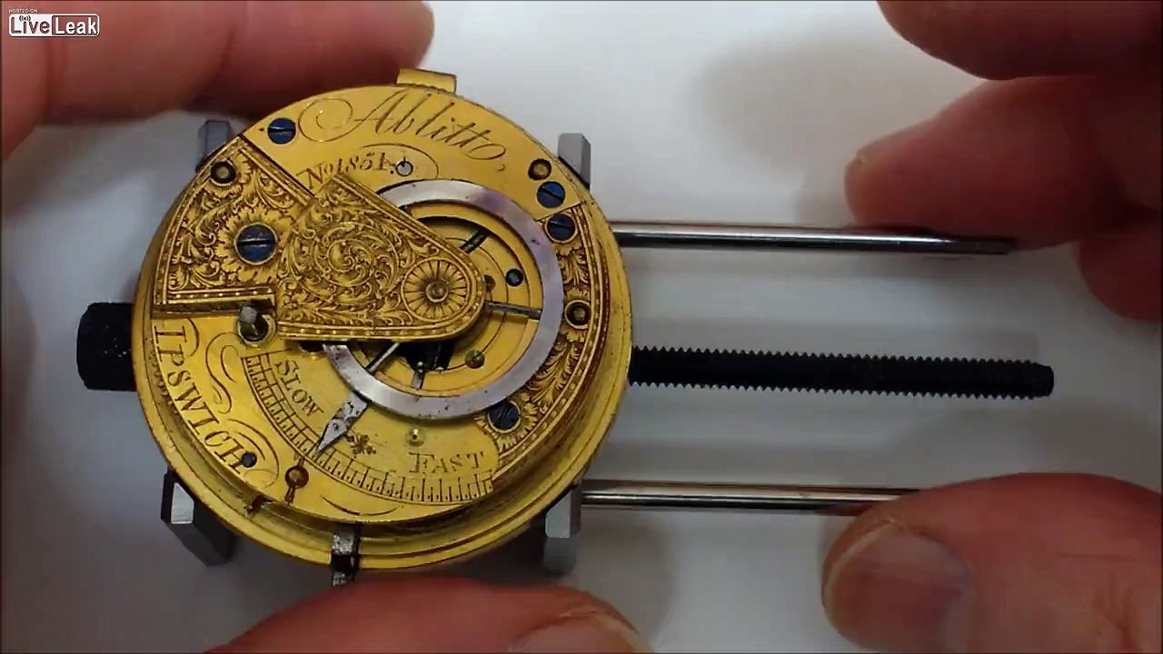 How to dismantle a verge watch movement parts 1 and 2.