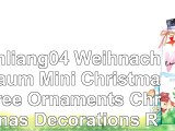 Tianliang04 Weihnachtsbaum Mini Christmas Tree Ornaments Christmas Decorations Retro