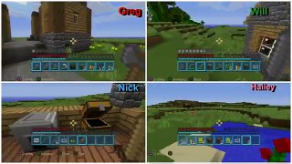 Minecraft PS3 Edition: 4 Player Adventure - #4 Building Begins!!(Family Multiplayer)