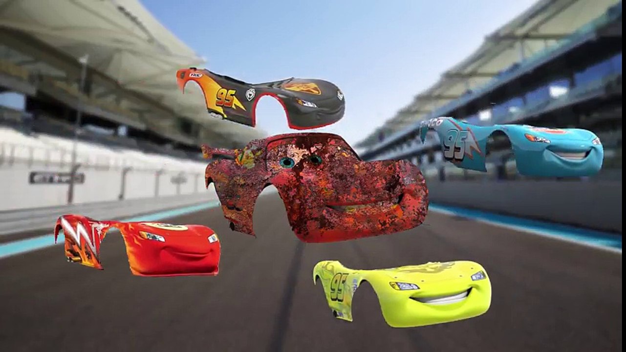 Disney Cars 3 Wrong Paints and Wheels Lightning McQueen Cars 3 Learning Colors With Finger Family