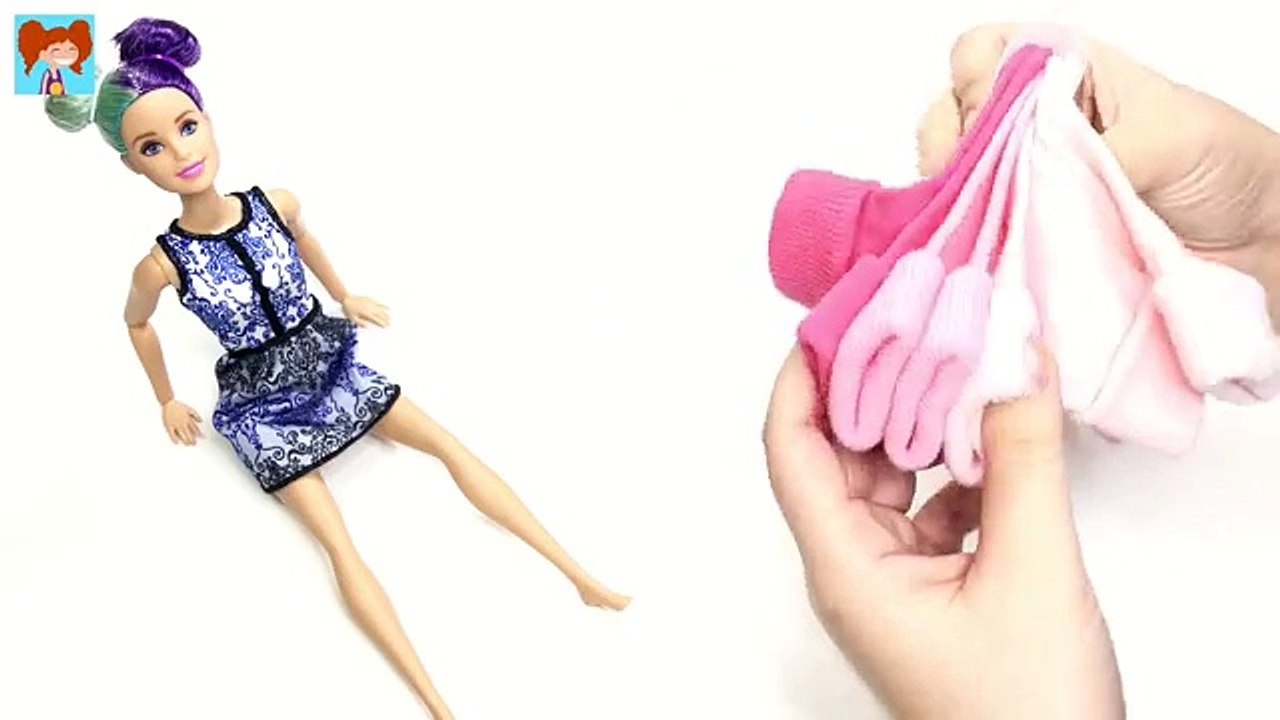 Barbie Kolay Dikişsiz Kıyafet Yapımı Kendin Yap Barbie Bebek Kıyafetleri Oyuncak Yap