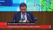 Melih Gökçek'ten istifa açıklaması