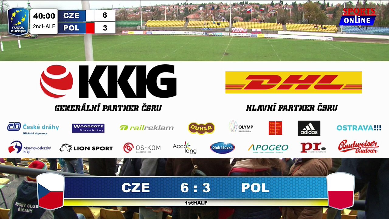REPLAY CZECH REPUBLIC / POLAND - RUGBY EUROPE TROPHY 2017/2018
