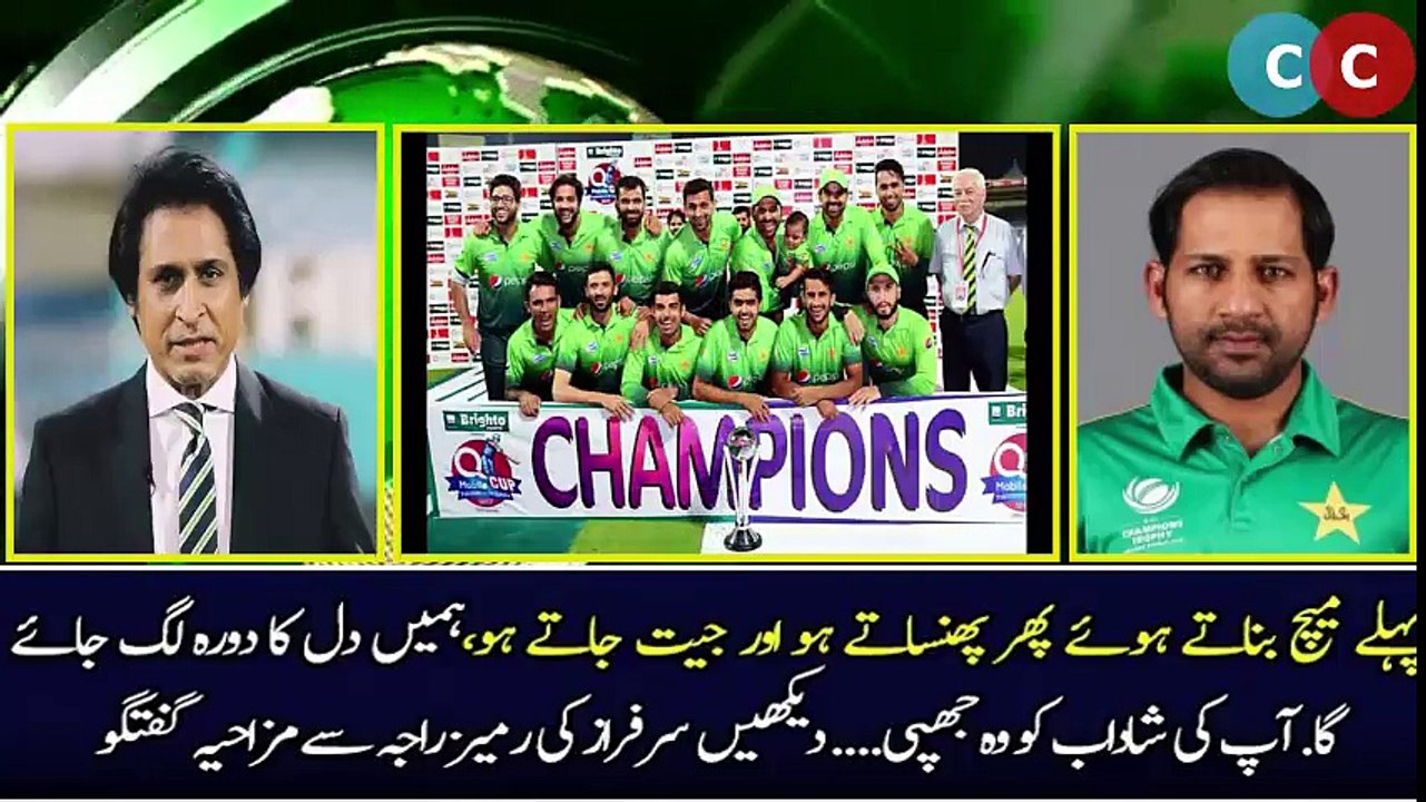 Sarfraz Ahmed Talks With Rameez Raja After Victory - Pakistan vs Sri Lanka 2nd T20 Match-2017