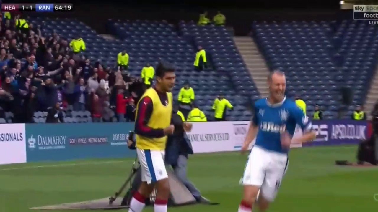 Kenny Miller second Goal HD - Hearts 1-2 Rangers - 28.10.2017