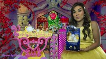 OPENING DISNEY BEAUTY AND THE BEAST MOVIE TOYS Princess Belle Costume IRL Presents Dolls Surprises