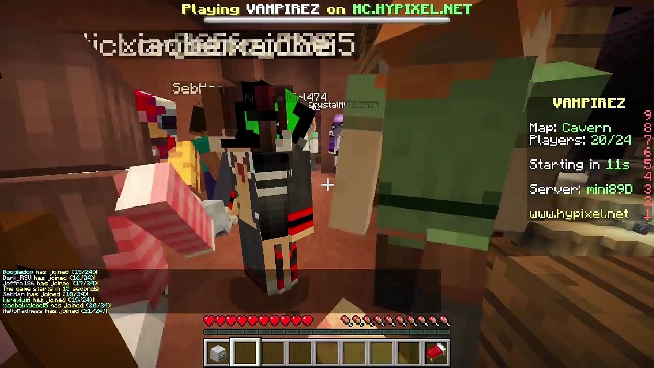Vampire Z - Dont Drink My Blood! - Gamer Chad, RadioJH Audrey & Sally - Minecraft Hypixel Minigame