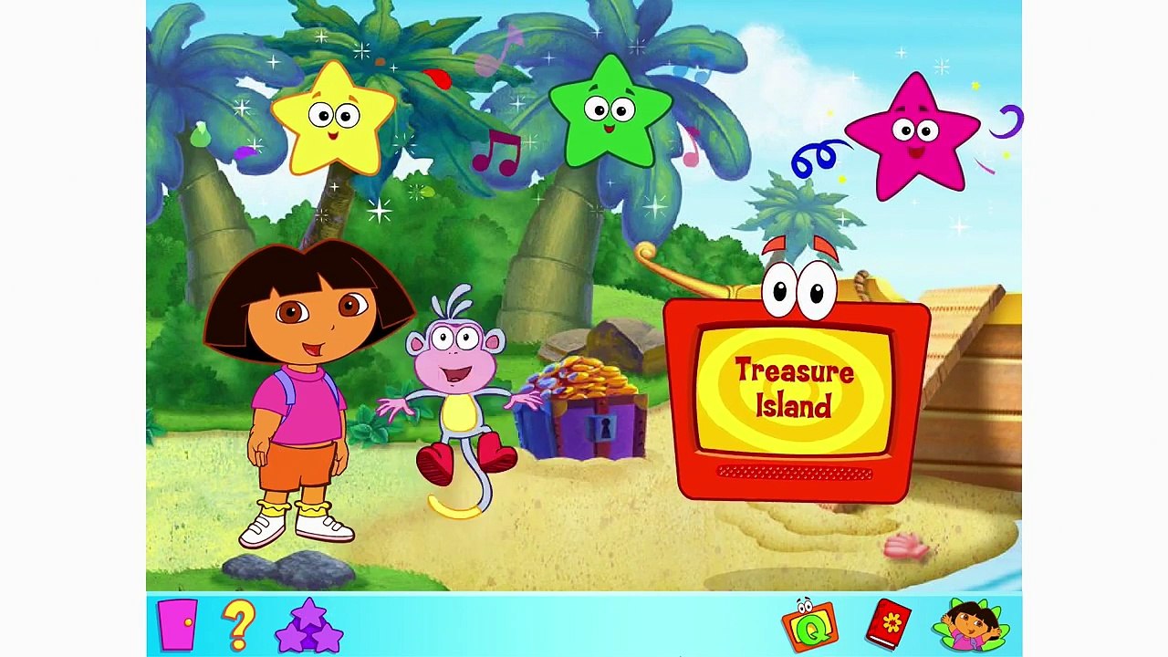 Dora the Explorer Full Episode - Treasure Island - Click & Create 4