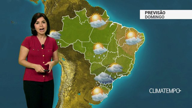Previsão Brasil – Pancadas de chuva e risco de temporais