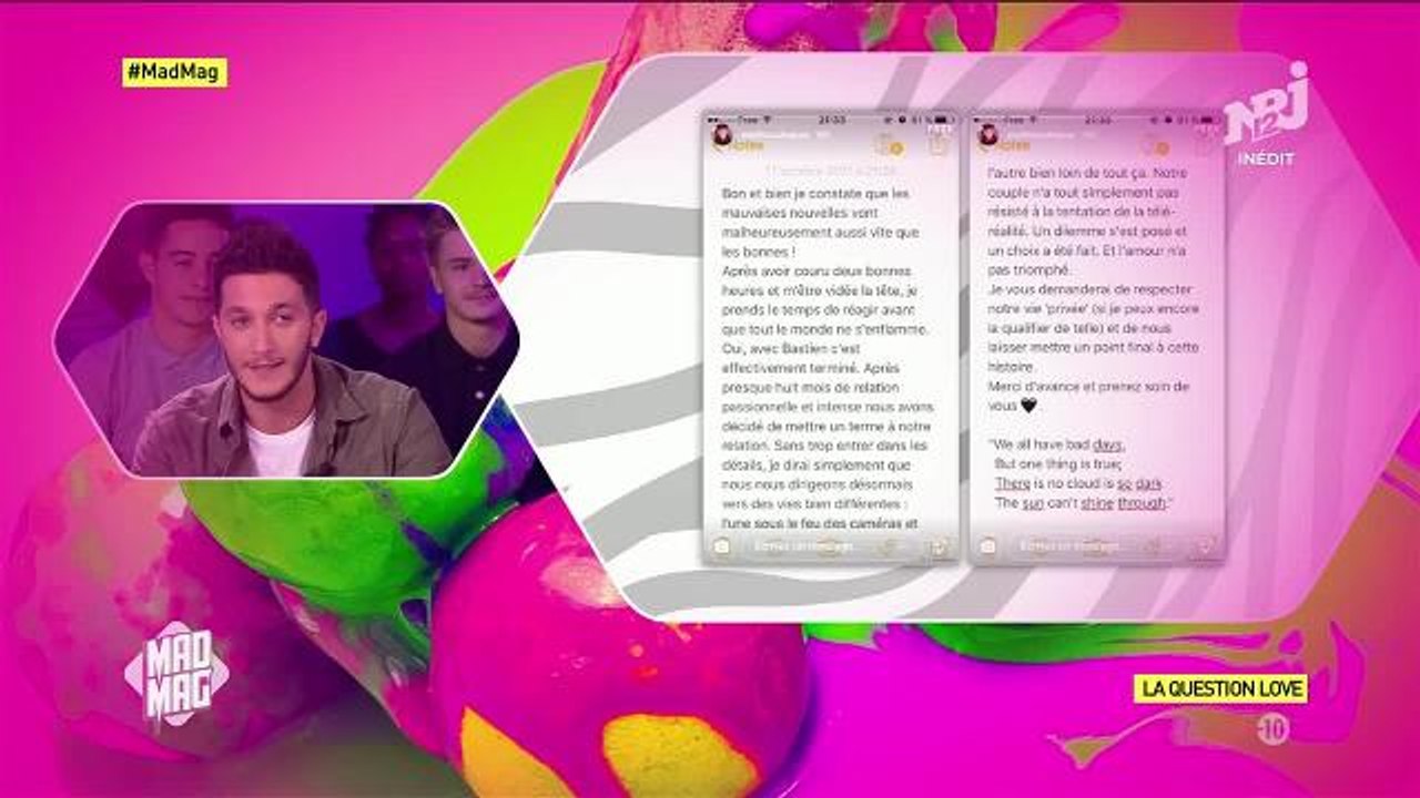 Mad Mag : Benoit se confie sur les raisons de sa rupture avec Mathilde
