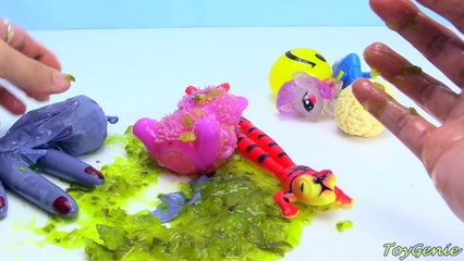 Cutting Open Squishy Hands Whats Inside Cute Bear, Brains, and Slime