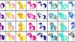 My Little Pony Transforms - Color Swap Mane 6 More Ponies ALL Colors - MLP Coloring Videos For Kids