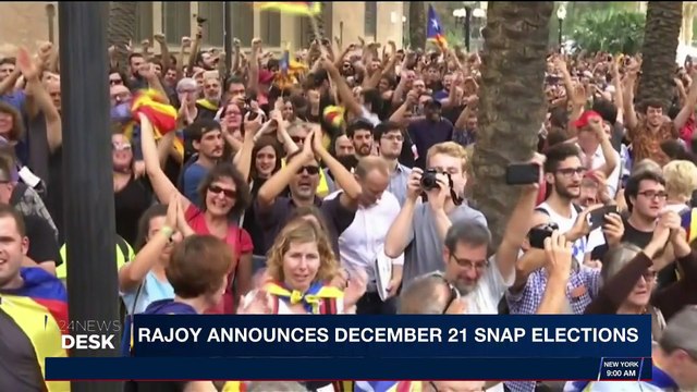 i24NEWS DESK | Spain strips Catalonia of autonomy, controls gov. | Saturday, October 28th 2017