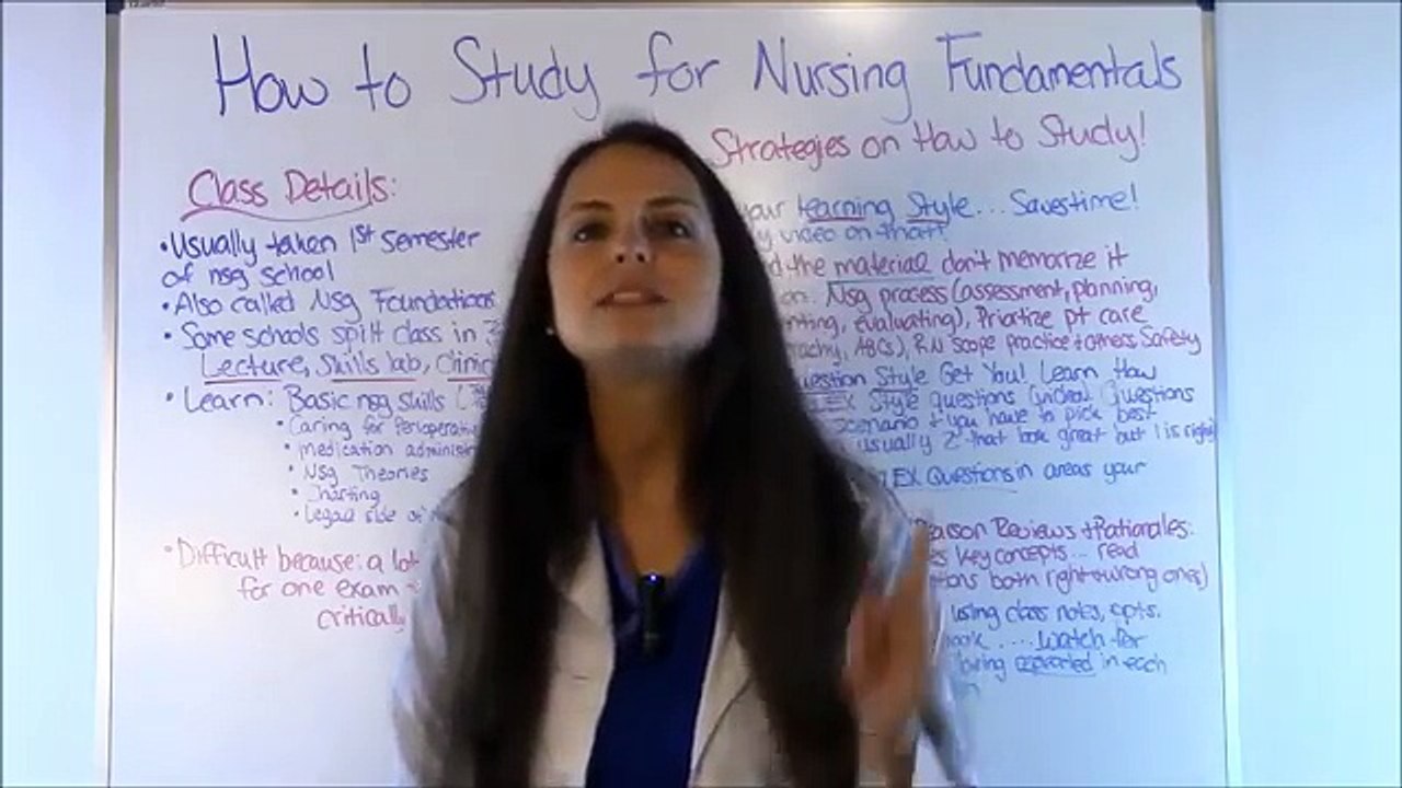 How to Study for Nursing Fundamentals (Foundations) in Nursing School