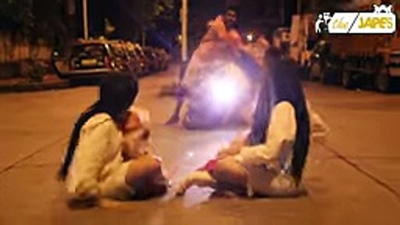 Split Half Cut Man Prank -Invisible Leg-Pranks in India-The Japes