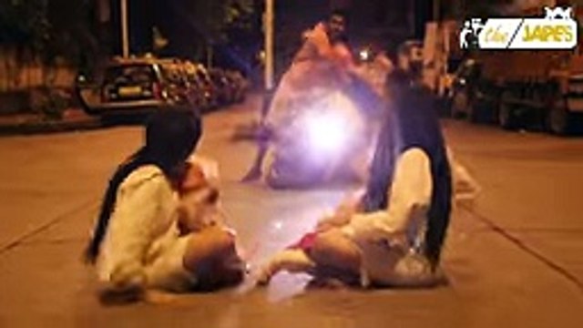 Split Half Cut Man Prank -Invisible Leg-Pranks in India-The Japes