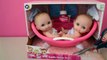 Twin Baby Dolls Bath Time Fun - Lil Cutesies Dolls Bathtub How to bath baby Dolls toy video