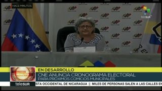 Venezuela: CNE anuncia cronograma electoral para las municipales