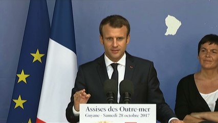 Discours d'Emmanuel Macron en Guyane à l'occasion des Assises des Outre-mer