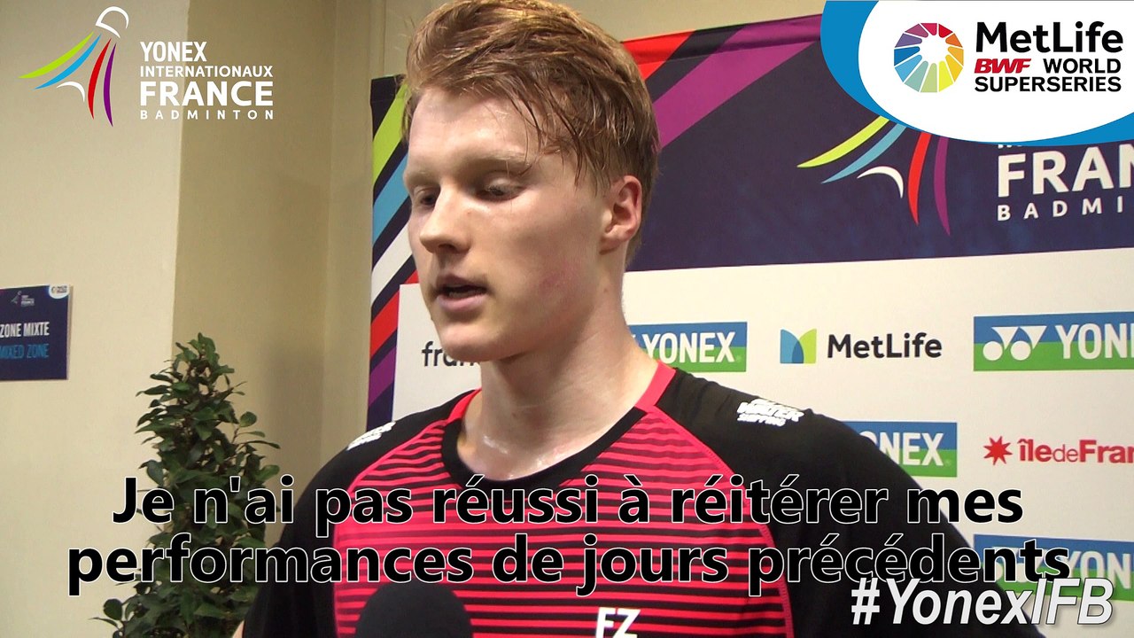 Yonex IFB : Interview d'Anders Antonsen (DEN) - 1/2