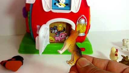 Old MacDonald Had A Farm Nursery Rhyme-Preschool Kids Learning With Animal Toys -Leap Frog Barn Toy