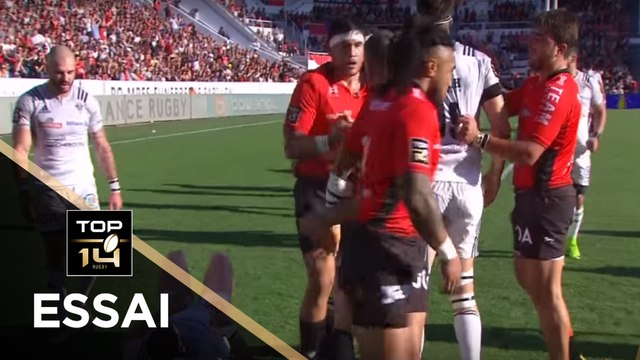 TOP 14 - Essai de Raphaël LAKAFIA (RCT) - Toulon - Brive - J8 - Saison 2017/2018
