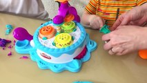 Пластилин Плей До для детей. Игровой набор «Праздничный торт». Fory cakes Play-Doh for fun.