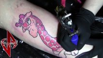 Tattooing a New Skool Giraffe - VAT Tattoo Series