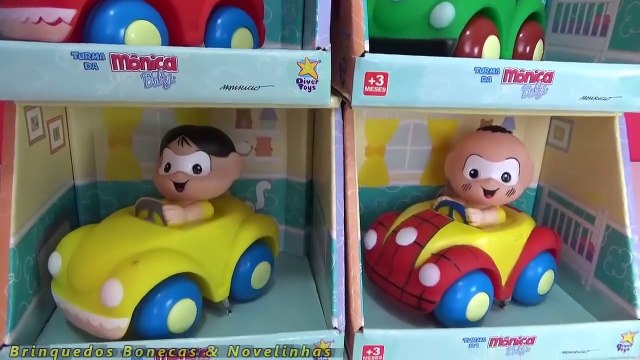 Turma da Mônica Baby Carrinhos Baby Dora Magali Cebolinha Cascão Amoeba Massinha Play-Doh Brinquedos