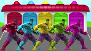 HULK vs POLICE CAR! Learn Colors! Video for kids and Toddlers!!