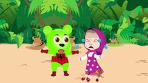 Mega Gummy Bear GROSS FEET Finger Family Rhyme | Gummy Bear For Kids