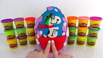 Giant Snoopy Play Doh Surprise Egg with Peanuts Movie McDonalds Happy Meal Toys