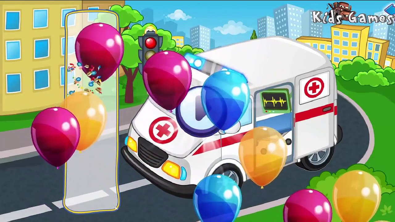 Cars Cartoon - Transport for kids | Police Car, Ambulance, Fire Trucks : Learning Video - All Series
