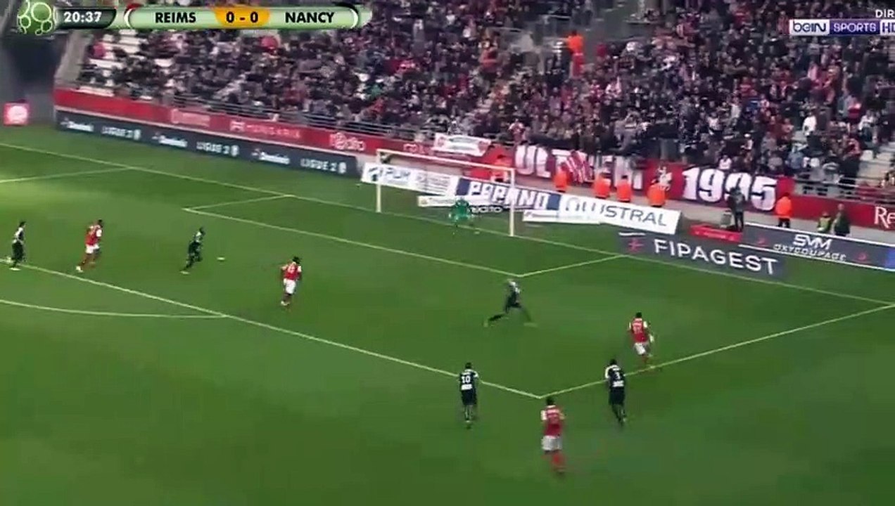 Stade Reims 1 - 0 Nancy Jordan Siebatcheu But HD - - 28.10.2017