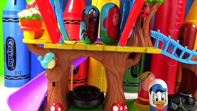 Learn Colors with Disney Weebles Crayons Mickey Mouse Minnie | Fizzy Fun Toys