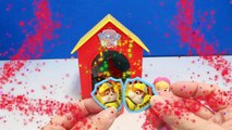 PAW PATROL GAMES Whos in the Dog House? Surprise Toys Colors Matching Game Poppy