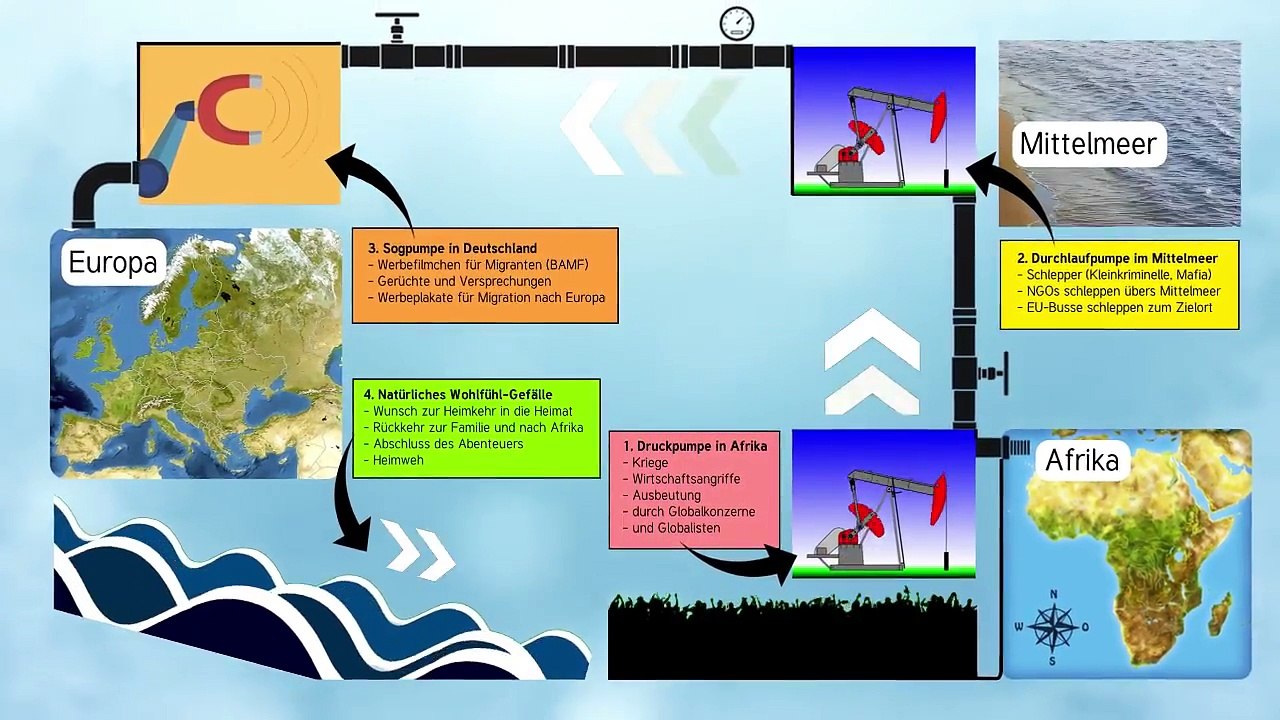 Die Völkerpumpe - Ausweg aus der Migrantenkrise