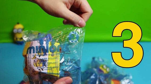 Despicable Me Minions McDonalds Happy Meal Toys Unboxing USA Full Set | Learn to Count & Names SGL