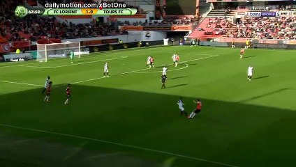 But Denis Bouanga Lorient 2 - 0 Tours - 28.10.2017